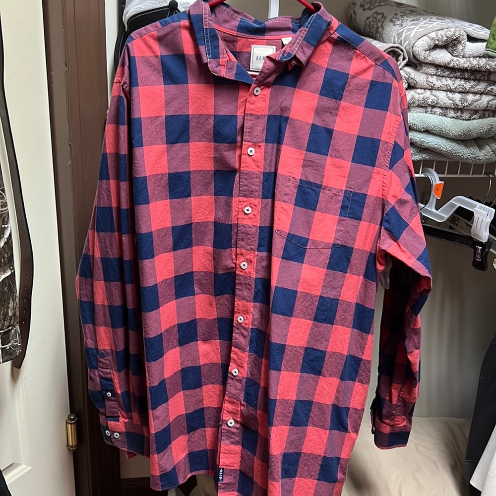 ROWM  XL Tall long sleeve button up